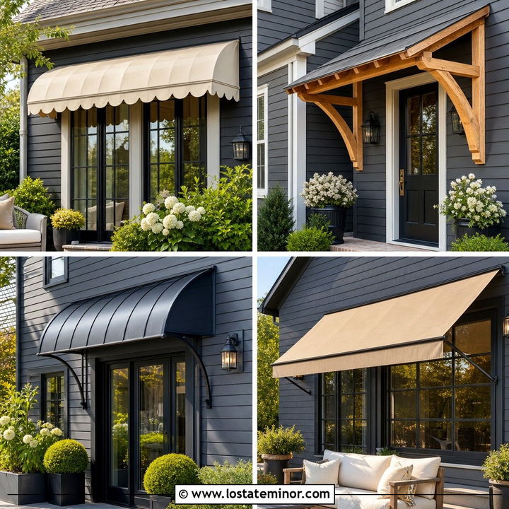30 Slate Grey House Design With Awning Ideas: 2025 Favorites