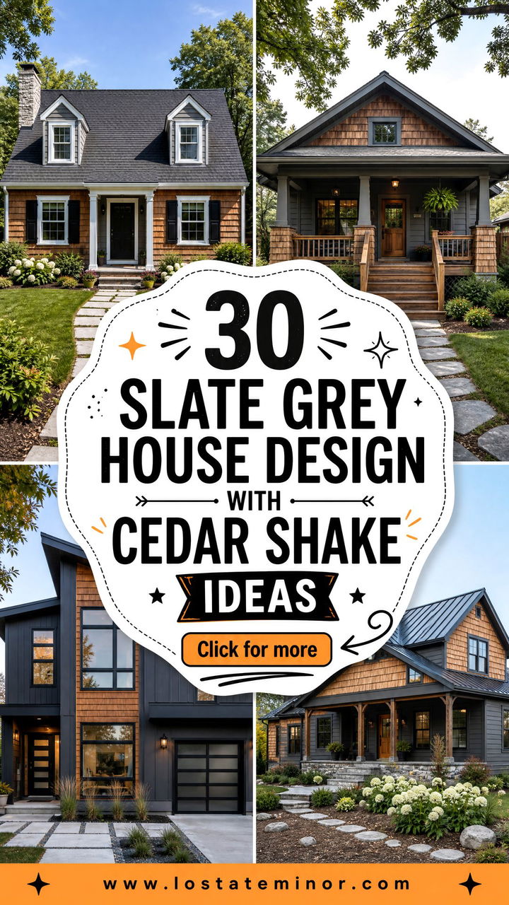 30 Slate Grey House Design With Cedar Shake Ideas Rustic Charm - 30 Slate Grey House Design With Cedar Shake Ideas: Rustic Charm