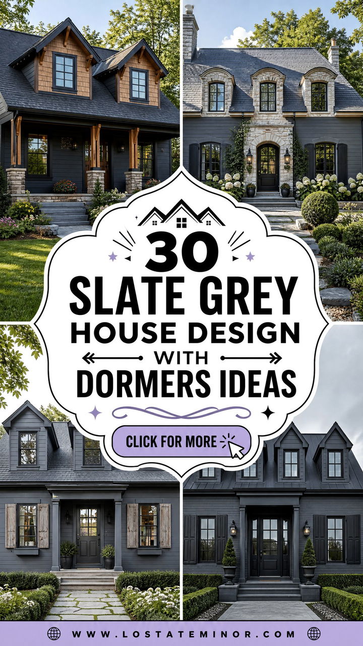 30 Slate Grey House Design With Dormers Ideas Storybook Charm - 30 Slate Grey House Design With Dormers Ideas: Storybook Charm