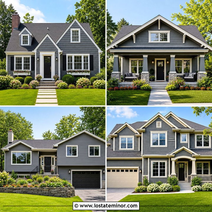 30 Slate Grey House Design With Gables Ideas: Dramatic Charm