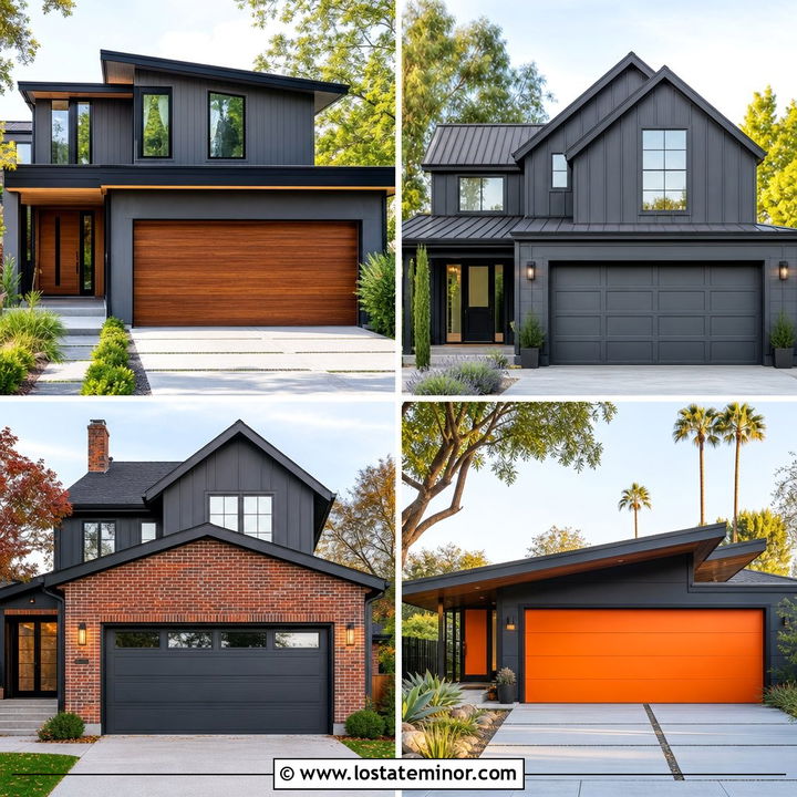 30 Slate Grey House Design With Garage Door Ideas: Sleek Upgrade