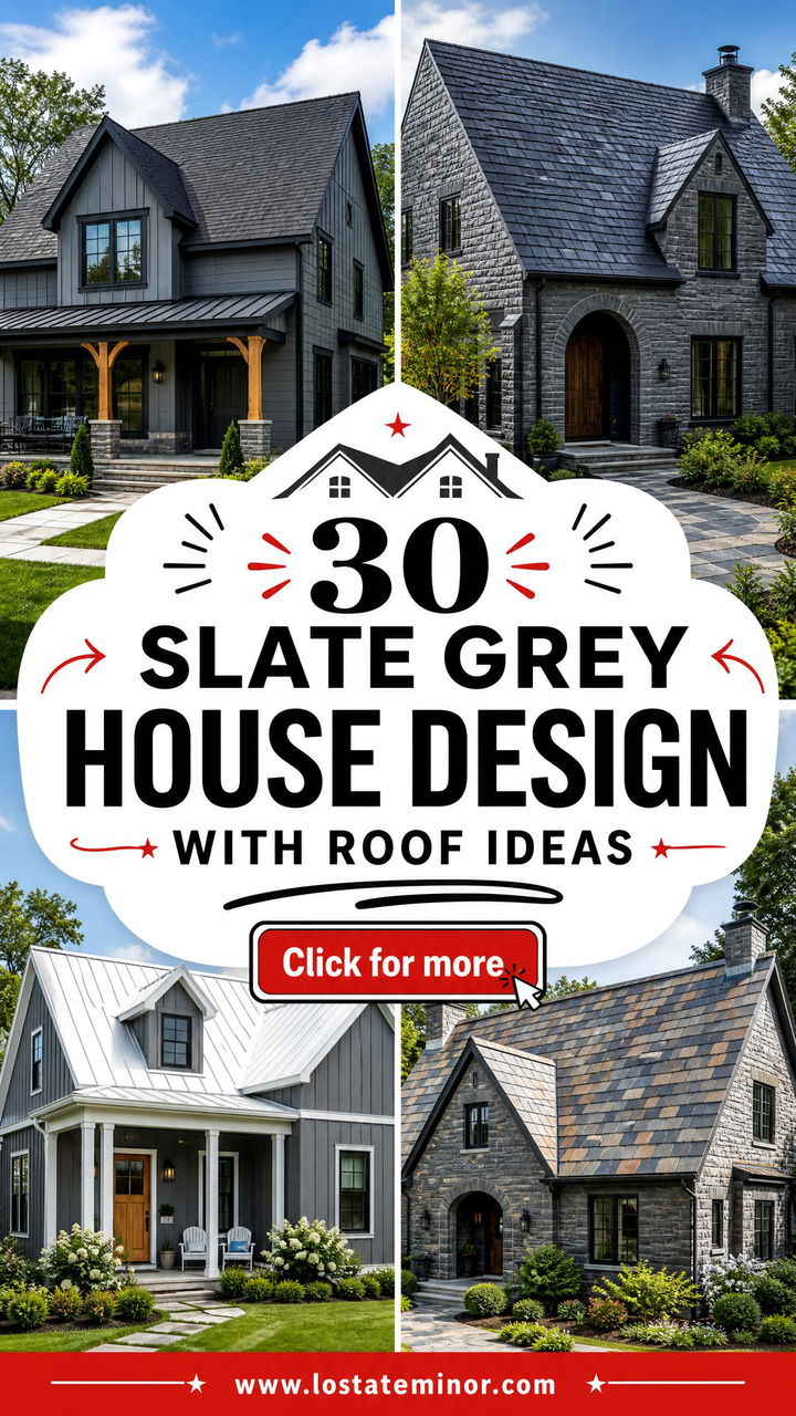 30 Slate Grey House Design With Roof Ideas That Boost Curb Appeal - 30 Slate Grey House Design With Roof Ideas That Boost Curb Appeal
