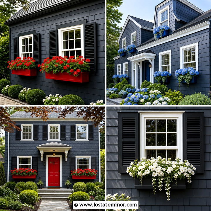 30 Slate Grey House Design With Window Boxes Ideas To Inspire You
