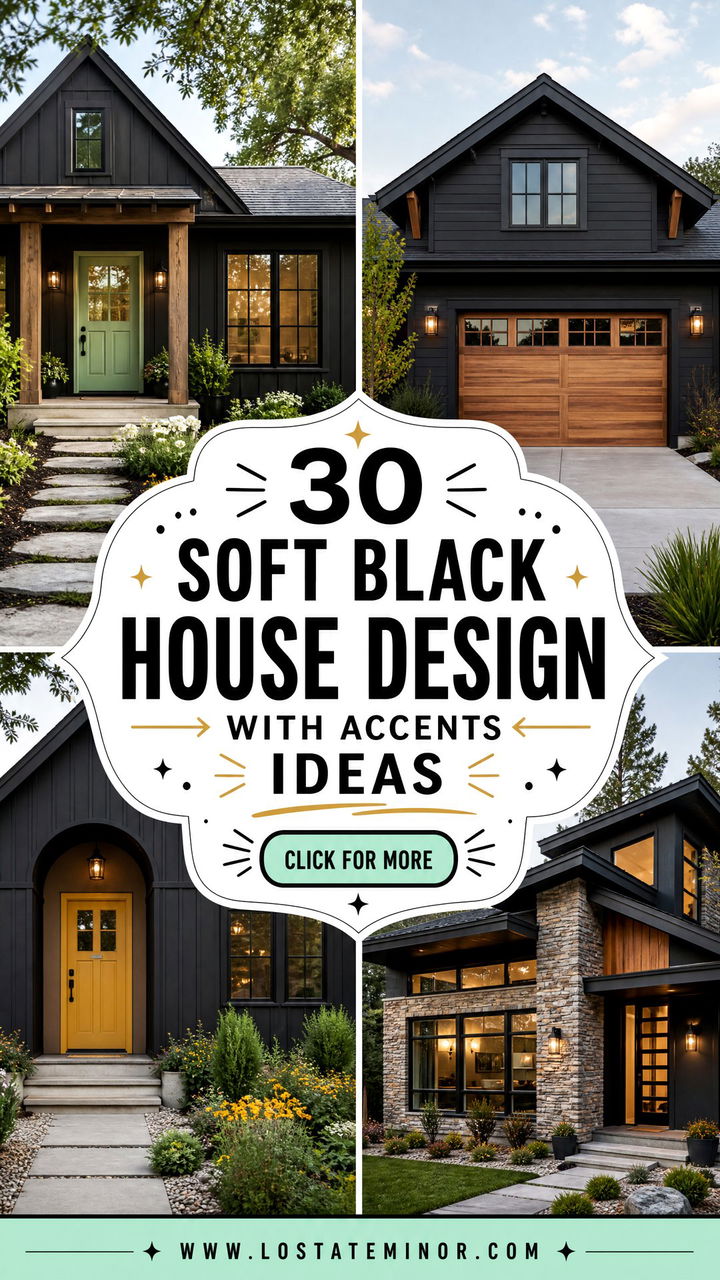 30 Soft Black House Design With Accents Ideas for Modern Homes - 30 Soft Black House Design With Accents Ideas for Modern Homes