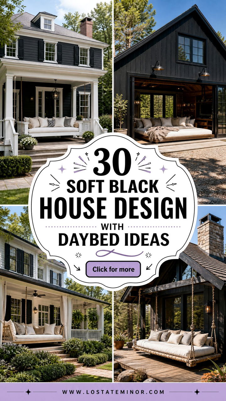 30 Soft Black House Design With Daybed Ideas Youll Love - 30 Soft Black House Design With Daybed Ideas You’ll Love