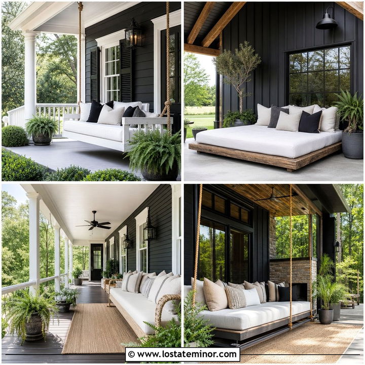 30 Soft Black House Design With Daybed Ideas You’ll Love