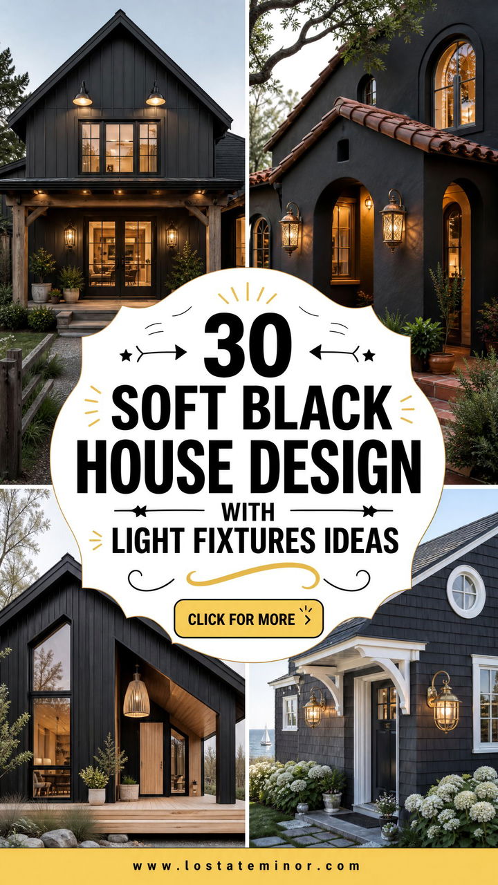 30 Soft Black House Design With Light Fixtures Ideas Youll Love - 30 Soft Black House Design With Light Fixtures Ideas You’ll Love