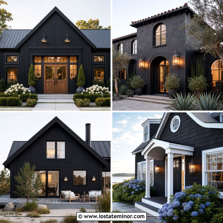 30 Soft Black House Design With Light Fixtures Ideas You’ll Love