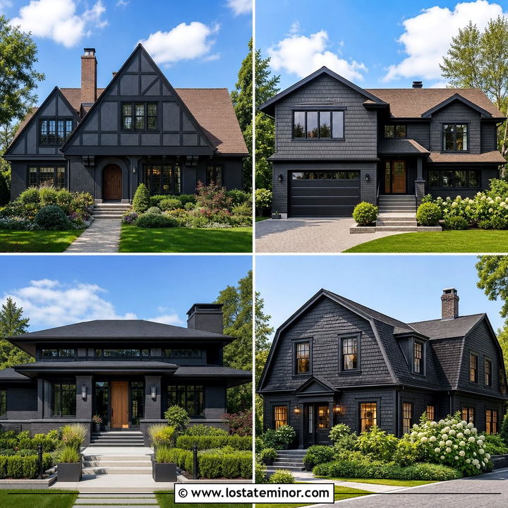 30 Soft Black House Design With Shingles Ideas for Timeless Style