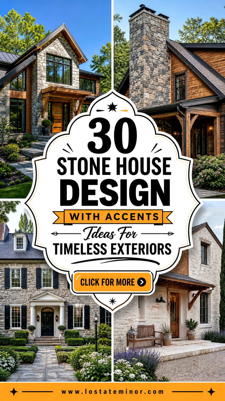 30 Stone House Design With Accents Ideas For Timeless Exteriors - 30 Stone House Design With Accents Ideas For Timeless Exteriors