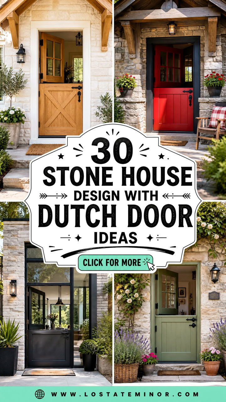 30 Stone House Design With Dutch Door Ideas for Welcoming Charm - 30 Stone House Design With Dutch Door Ideas for Welcoming Charm
