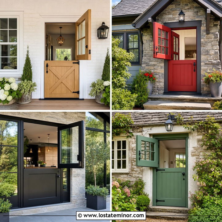 30 Stone House Design With Dutch Door Ideas for Welcoming Charm
