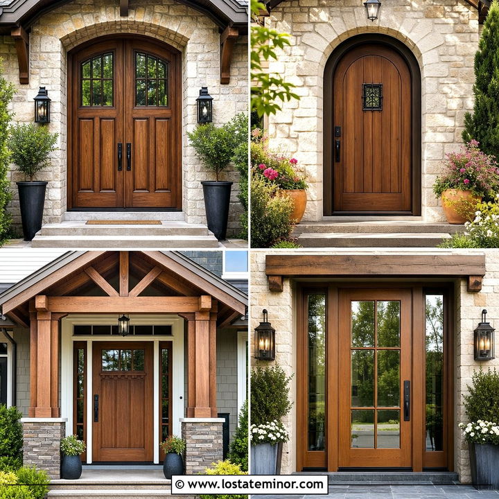 30 Stone House Design With Entry Door Ideas for Added Curb Appeal