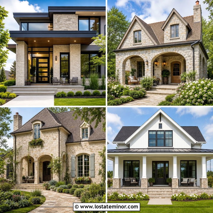 30 Stone House Design With Front Porch Ideas for Cozy Curb Appeal