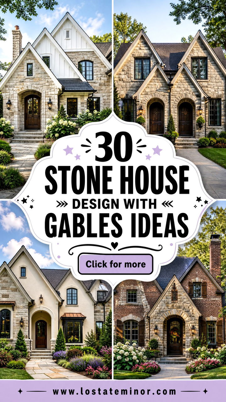 30 Stone House Design With Gables Ideas for Storybook Charm - 30 Stone House Design With Gables Ideas for Storybook Charm