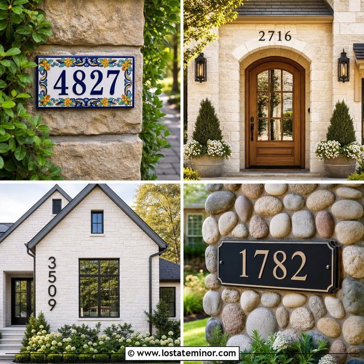 30 Stone House Design With House Numbers Ideas for Easy Style