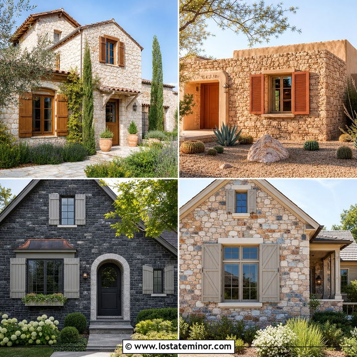 30 Stone House Design With Shutters Ideas: Charming Exteriors