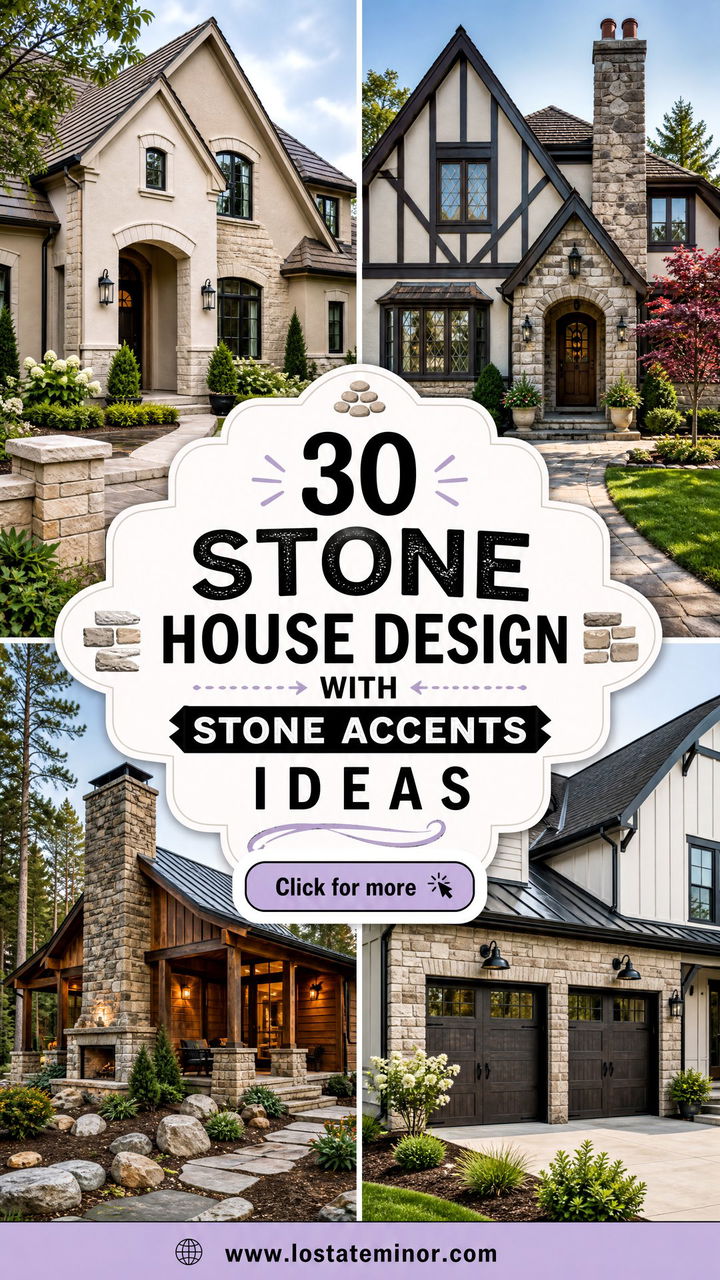 30 Stone House Design With Stone Accents Ideas Refined Exteriors - 30 Stone House Design With Stone Accents Ideas: Refined Exteriors