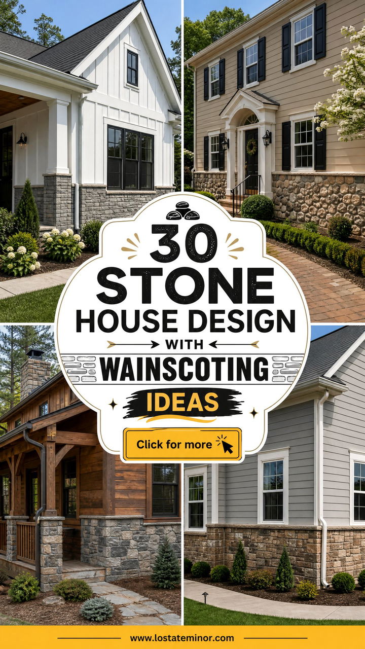 30 Stone House Design With Wainscoting Ideas Timeless Detail - 30 Stone House Design With Wainscoting Ideas: Timeless Detail