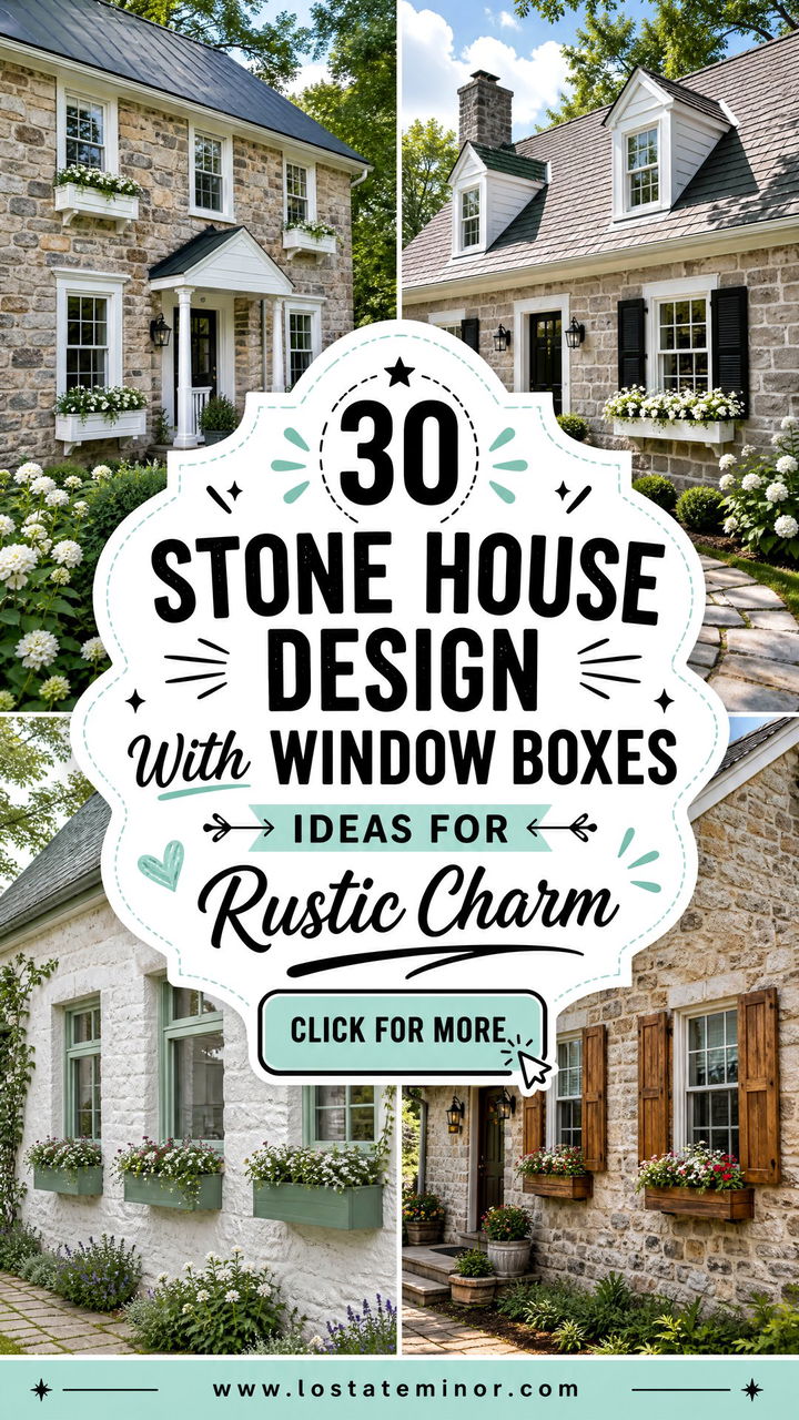 30 Stone House Design With Window Boxes Ideas For Rustic Charm - 30 Stone House Design With Window Boxes Ideas For Rustic Charm