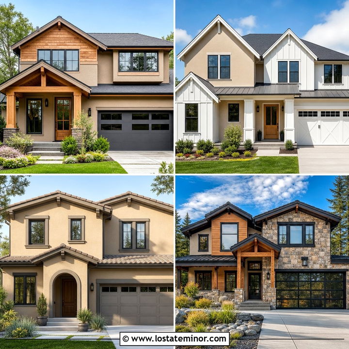 30 Tan House Design With Accents Ideas: Warm Curb Appeal