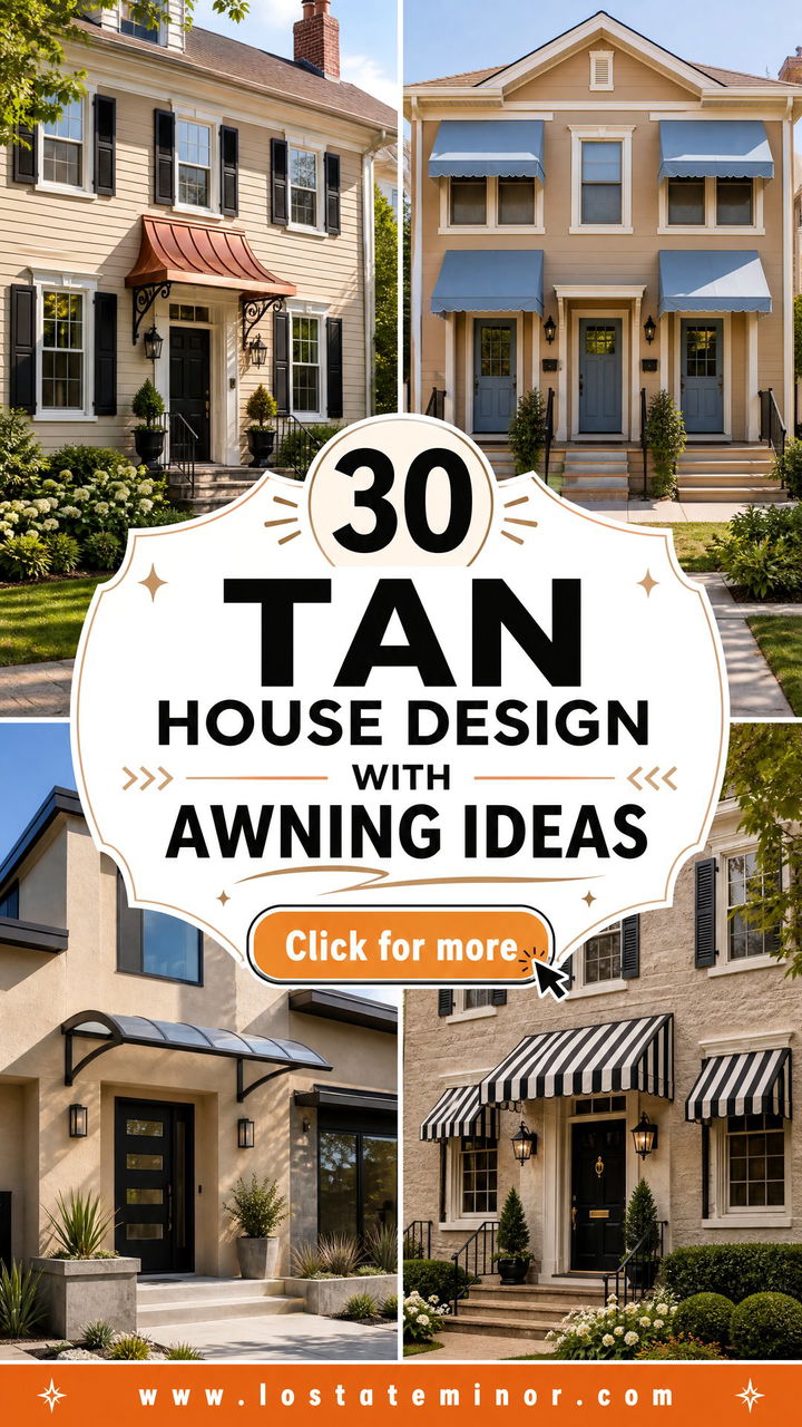 30 Tan House Design With Awning Ideas Smart Shade Solutions - 30 Tan House Design With Awning Ideas: Smart Shade Solutions