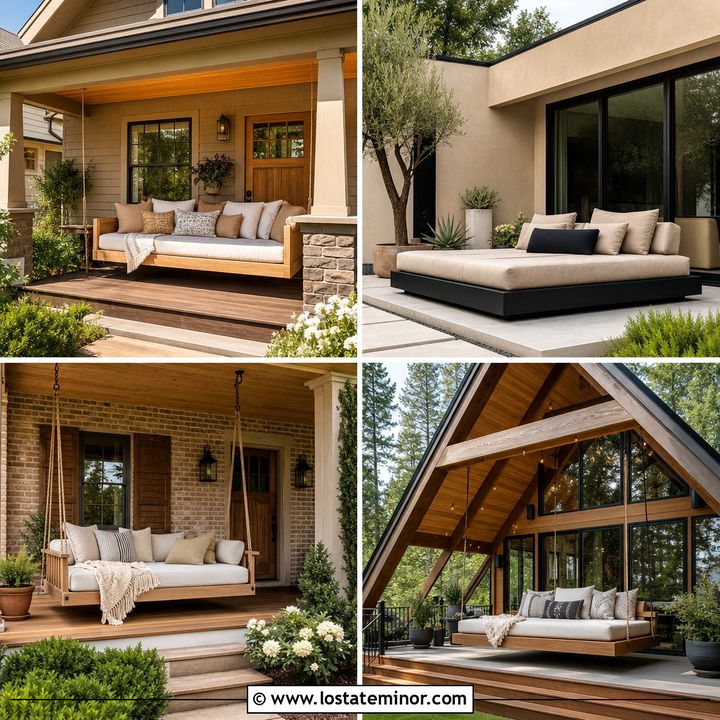 30 Tan House Design With Daybed Ideas: Relaxed Outdoor Style