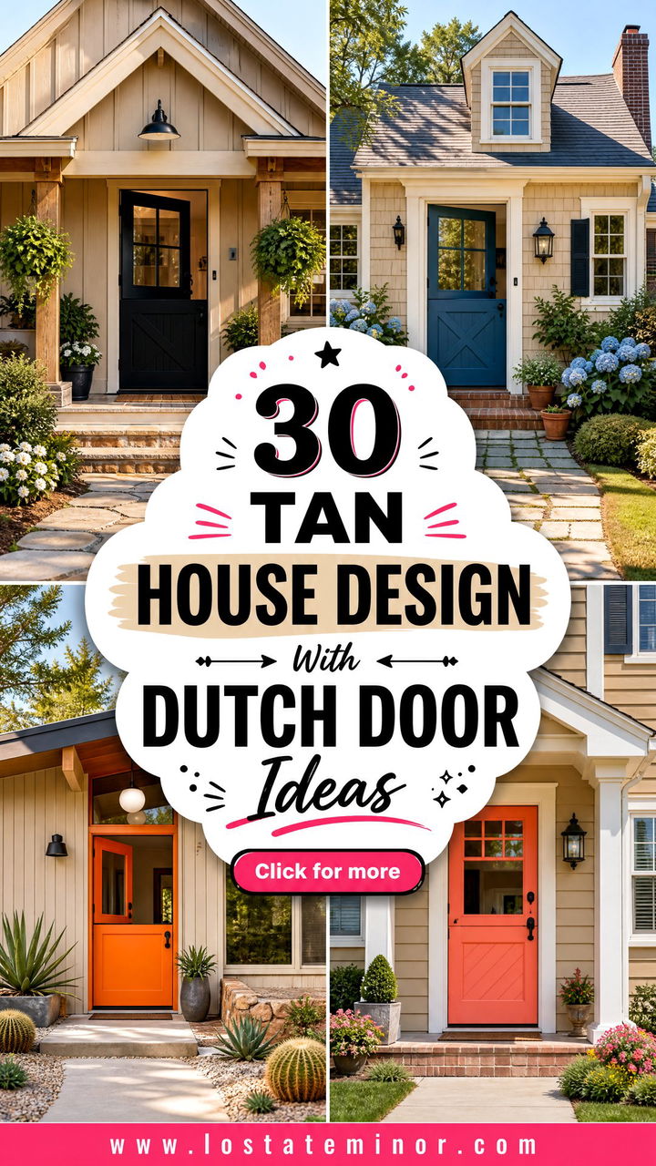 30 Tan House Design With Dutch Door Ideas Welcoming Style - 30 Tan House Design With Dutch Door Ideas: Welcoming Style