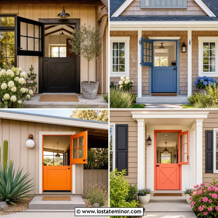 30 Tan House Design With Dutch Door Ideas: Welcoming Style