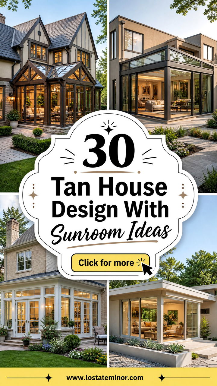30 Tan House Design With Sunroom Ideas for Bright Relaxed Living - 30 Tan House Design With Sunroom Ideas for Bright, Relaxed Living
