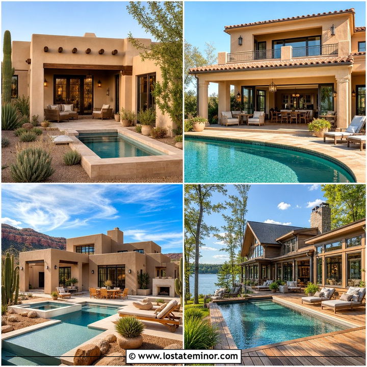 30 Tan House Design With Swimming Pool Ideas for Backyard Bliss