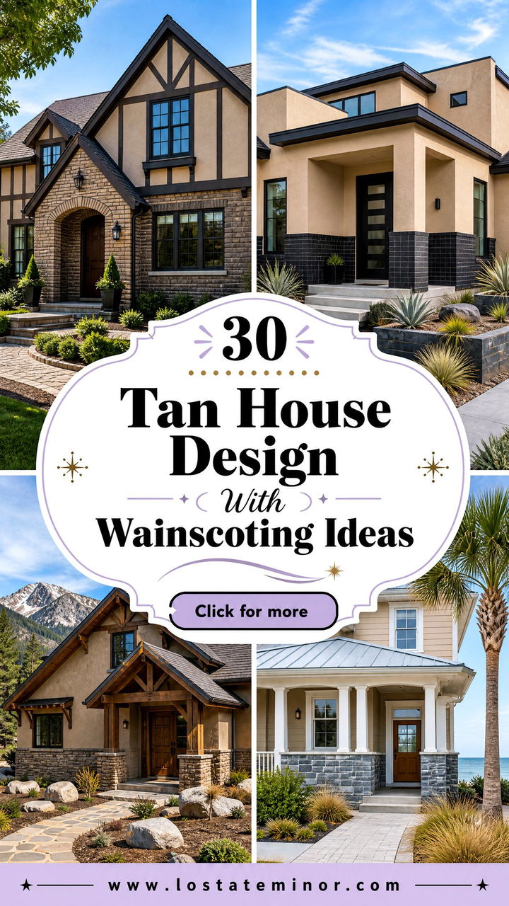 30 Tan House Design With Wainscoting Ideas for Refined Character - 30 Tan House Design With Wainscoting Ideas for Refined Character