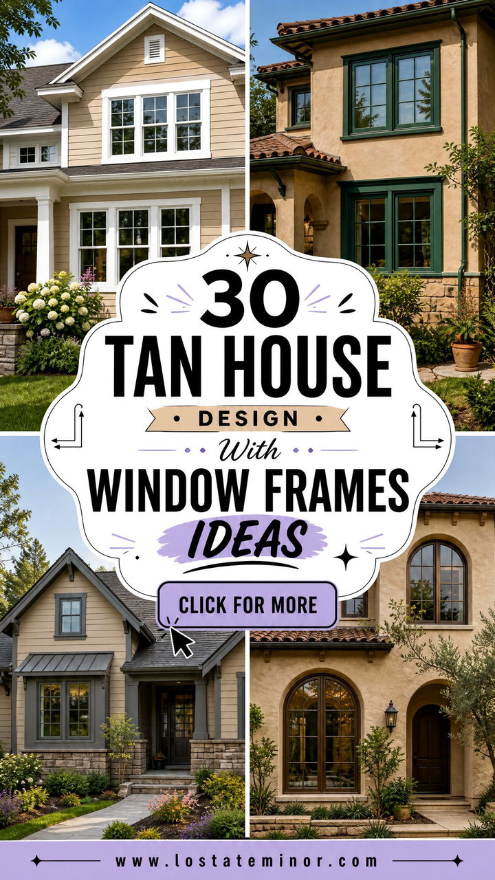 30 Tan House Design With Window Frames Ideas Fresh Curb Appeal - 30 Tan House Design With Window Frames Ideas: Fresh Curb Appeal