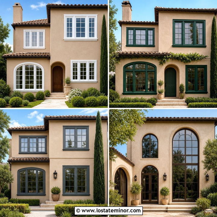 30 Tan House Design With Window Frames Ideas: Fresh Curb Appeal