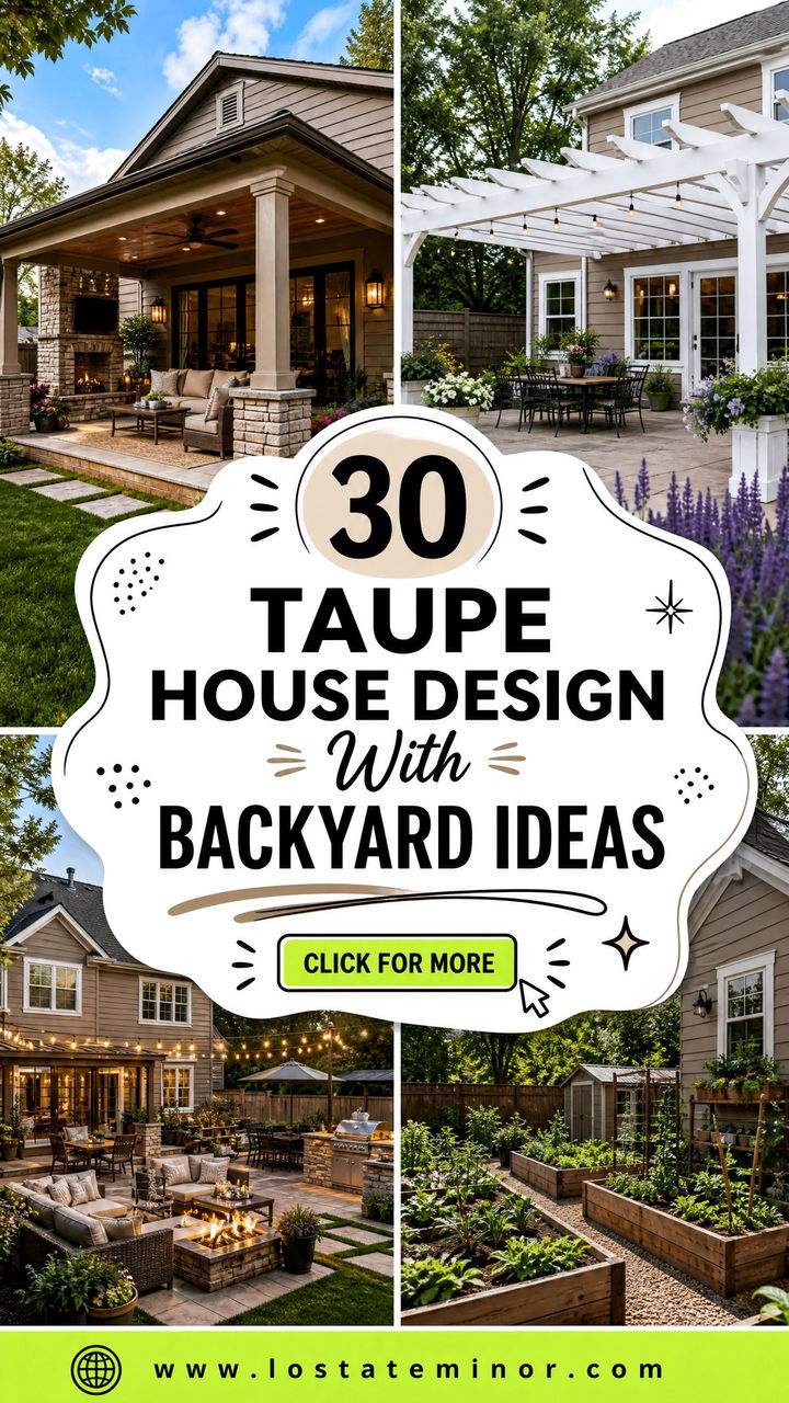 30 Taupe House Design With Backyard Ideas Cozy Outdoor Retreat - 30 Taupe House Design With Backyard Ideas: Cozy Outdoor Retreat