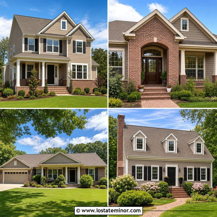30 Taupe House Design With Brick Accents Ideas: Fresh Looks