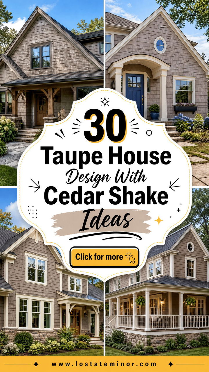 30 Taupe House Design With Cedar Shake Ideas Timeless Style - 30 Taupe House Design With Cedar Shake Ideas: Timeless Style