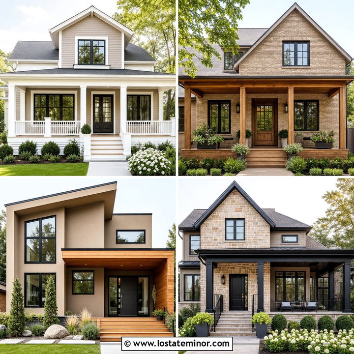 30 Taupe House Design With Front Porch Ideas: Cozy Curb Appeal