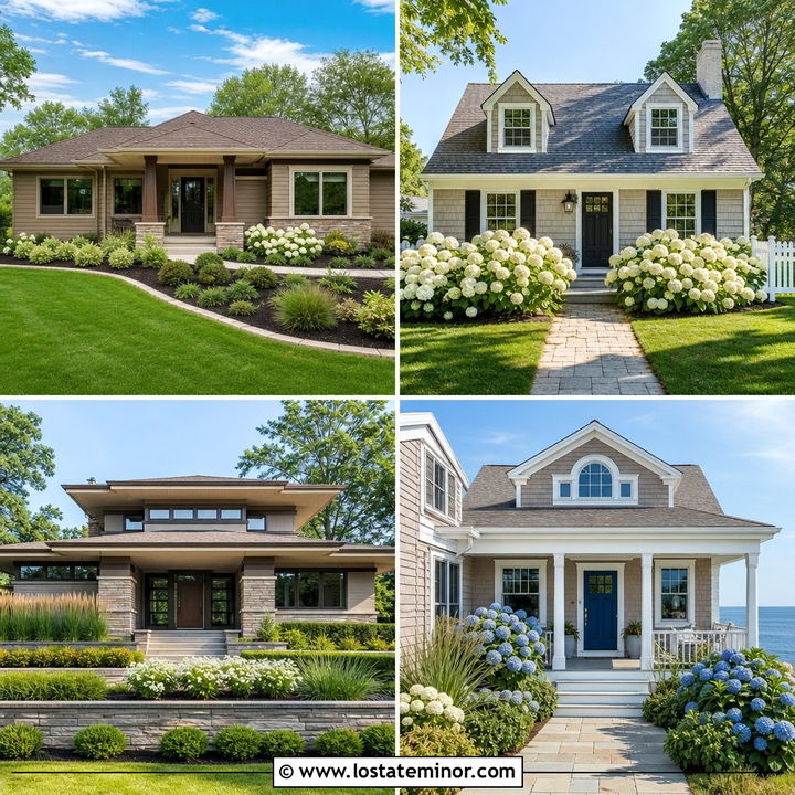 30 Taupe House Design With Front Yard Ideas: Fresh Curb Appeal