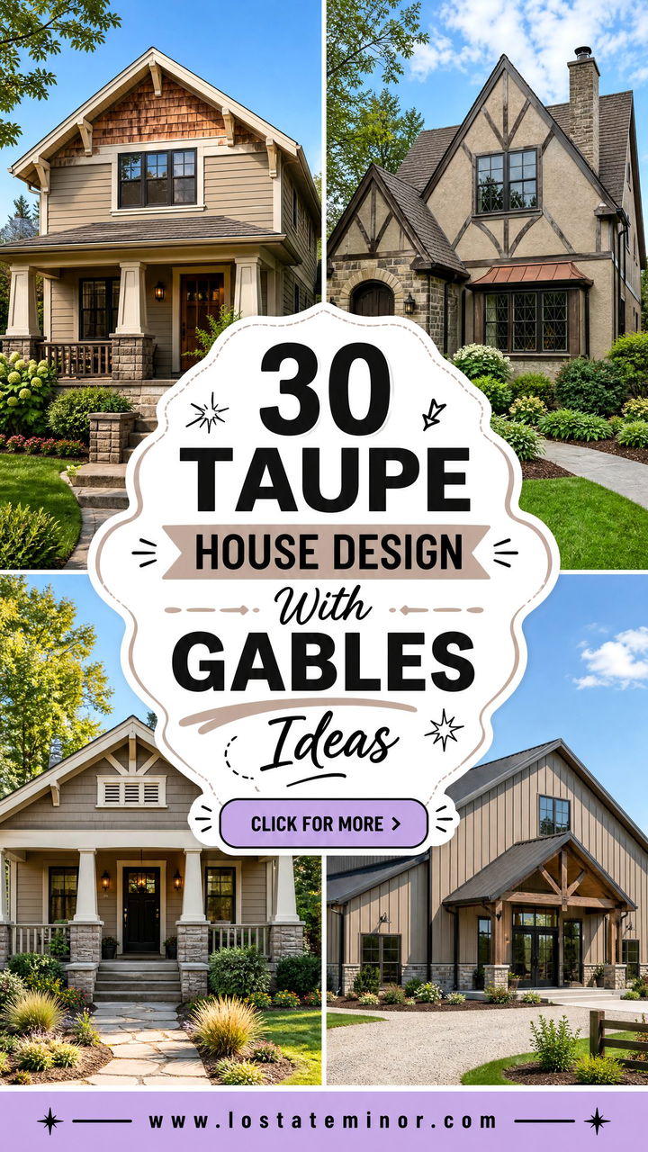 30 Taupe House Design With Gables Ideas Timeless Exterior Style - 30 Taupe House Design With Gables Ideas: Timeless Exterior Style