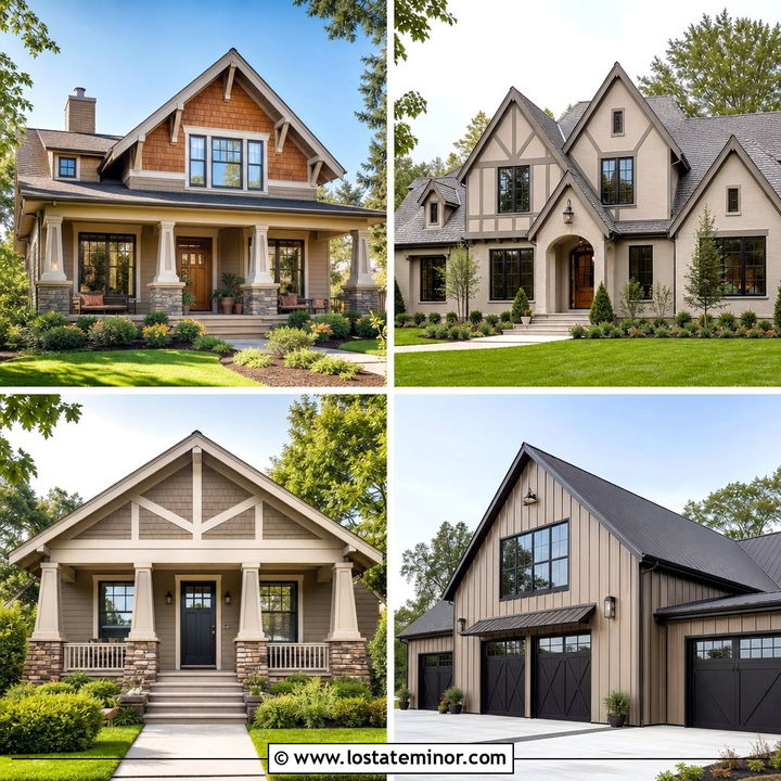 30 Taupe House Design With Gables Ideas: Timeless Exterior Style