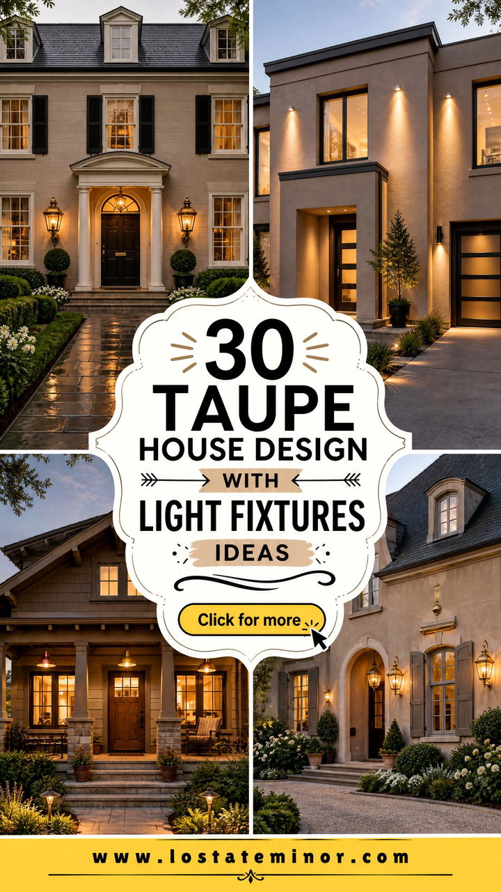 30 Taupe House Design With Light Fixtures Ideas for a Warm Welcome - 30 Taupe House Design With Light Fixtures Ideas for a Warm Welcome