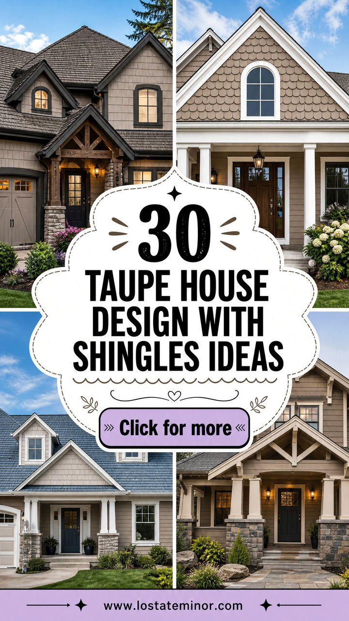 30 Taupe House Design With Shingles Ideas for Lasting Curb Appeal - 30 Taupe House Design With Shingles Ideas for Lasting Curb Appeal