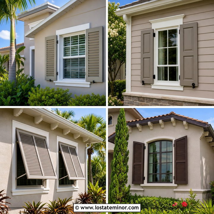 30 Taupe House Design With Shutters Ideas for Classic Curb Appeal