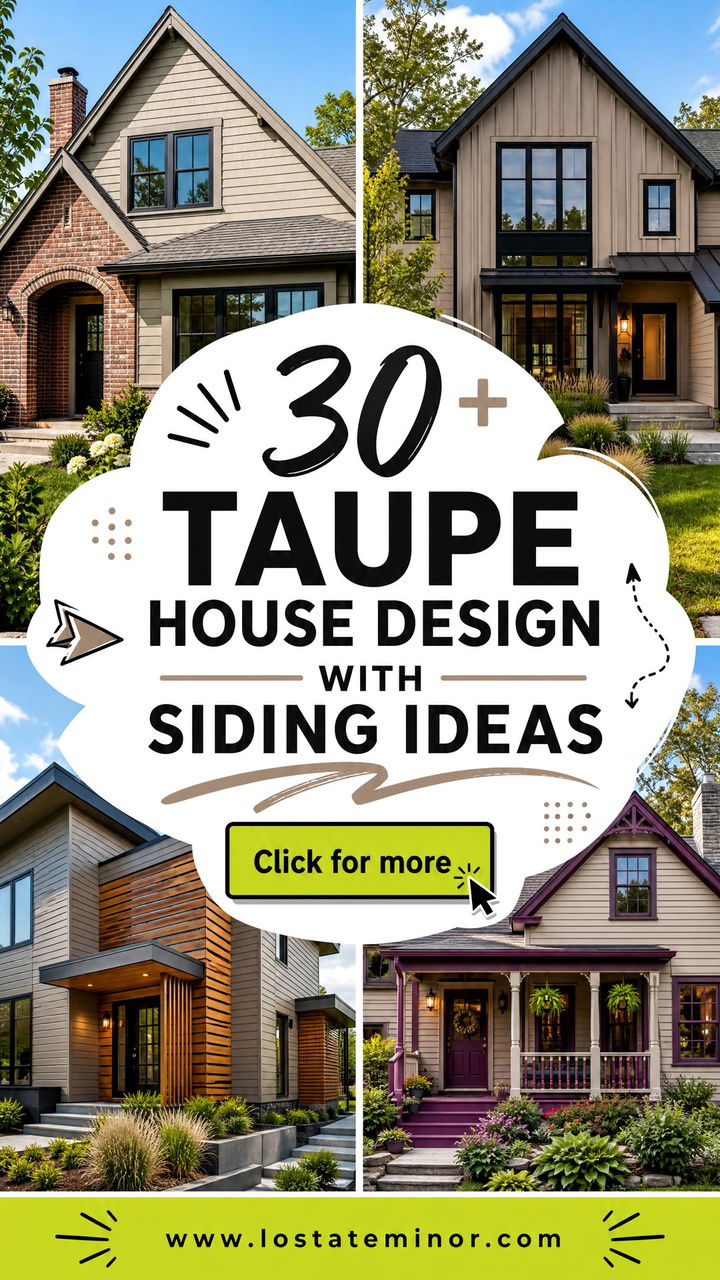 30 Taupe House Design With Siding Ideas for a Fresh Exterior - 30 Taupe House Design With Siding Ideas for a Fresh Exterior