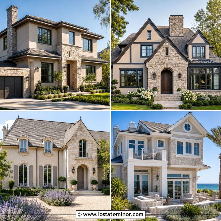 30 Taupe House Design With Stone Accents Ideas for Timeless Style