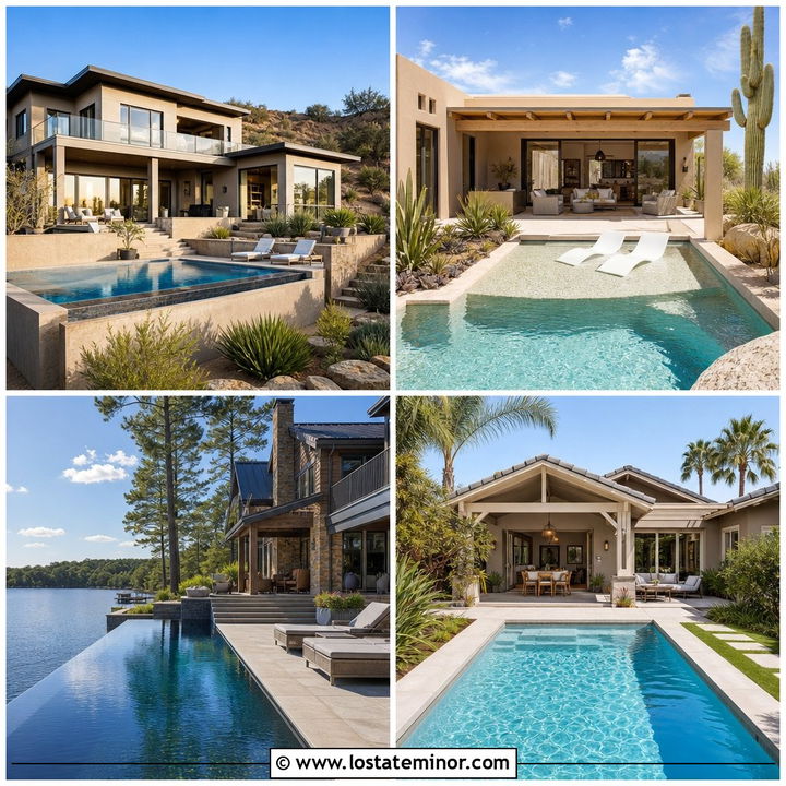 30 Taupe House Design With Swimming Pool Ideas You’ll Love