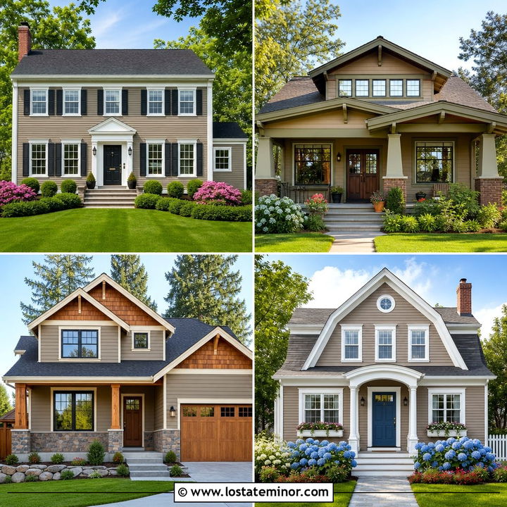 30 Taupe House Design With Trim Ideas for Timeless Appeal