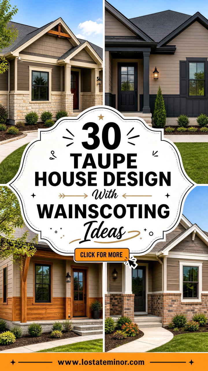 30 Taupe House Design With Wainscoting Ideas for Classic Style - 30 Taupe House Design With Wainscoting Ideas for Classic Style