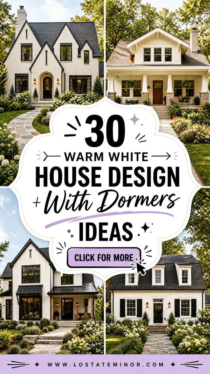 30 Warm White House Design With Dormers Ideas for Storybook Charm - 30 Warm White House Design With Dormers Ideas for Storybook Charm